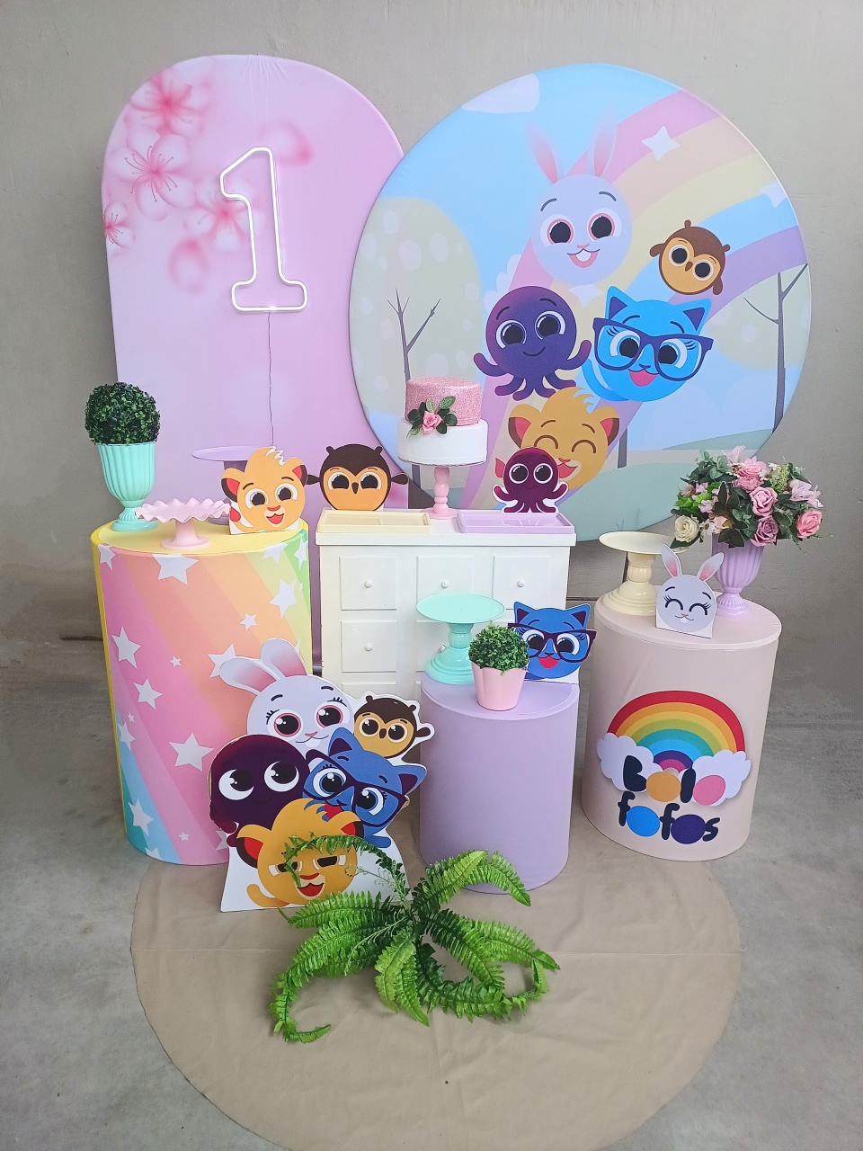 Kit Diamante  Bolos Fofos (Menina) - FuzarkaFestas