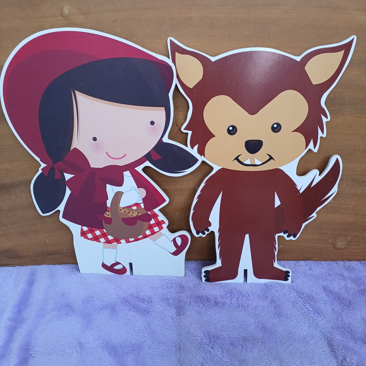 Toten de Chão Chapeuzinho Vermelho 2 Pç  - FuzarkaFestas