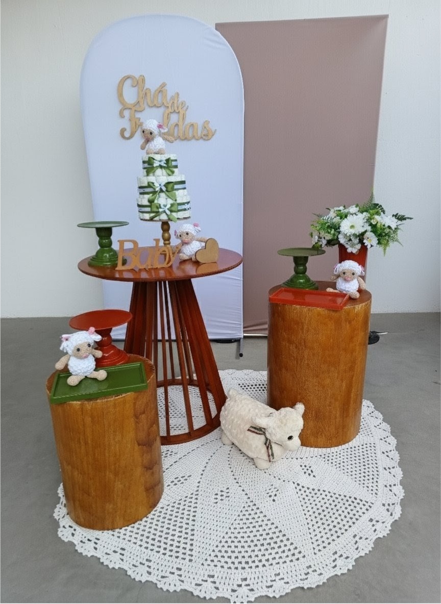 Composição Ovelhinhas Cha de Fralda - FuzarkaFestas
