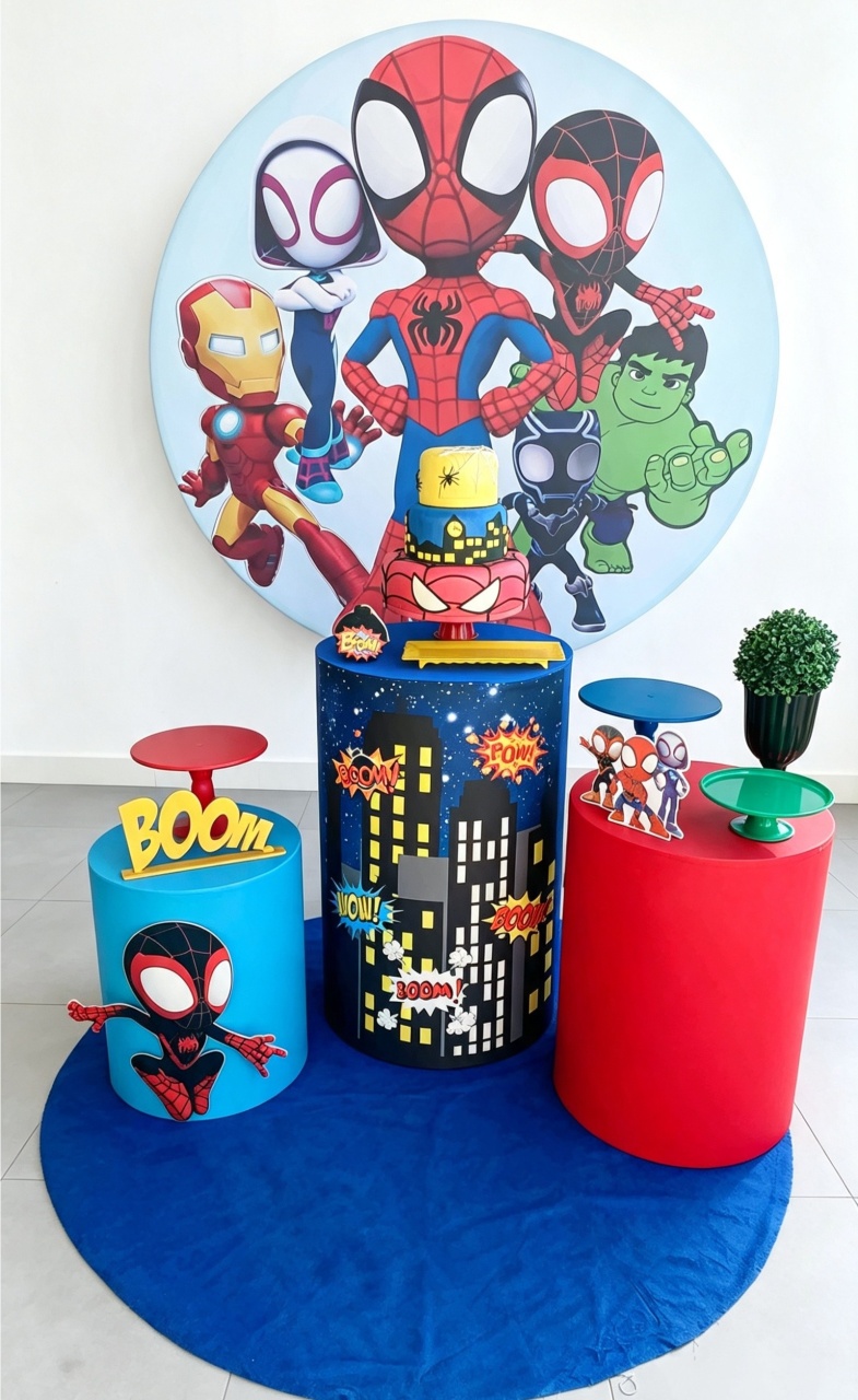 Kit Esmeralda Spidey E Seus Amigos(1) 1 - FuzarkaFestas
