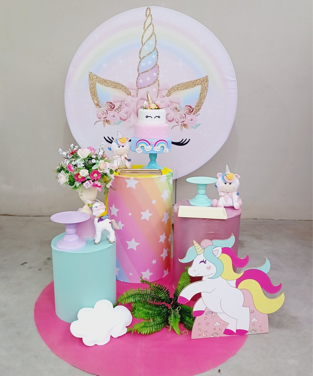 Kit Esmeralda Unicornio - FuzarkaFestas