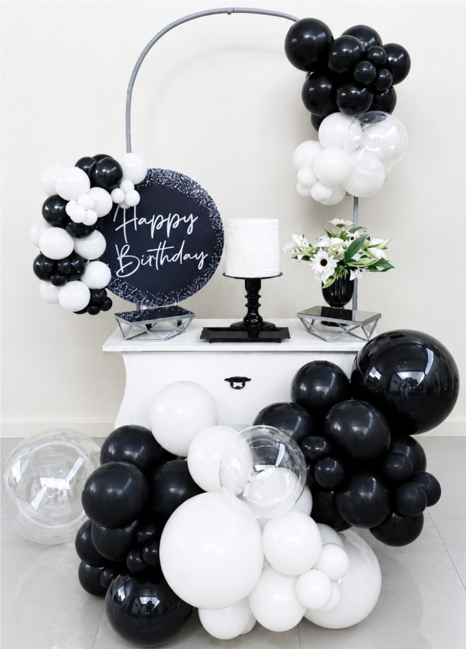 Pocket Table Preto/Branco - FuzarkaFestas