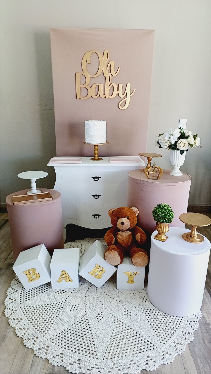 Kit Rubi Chá Oh Baby Nude - FuzarkaFestas
