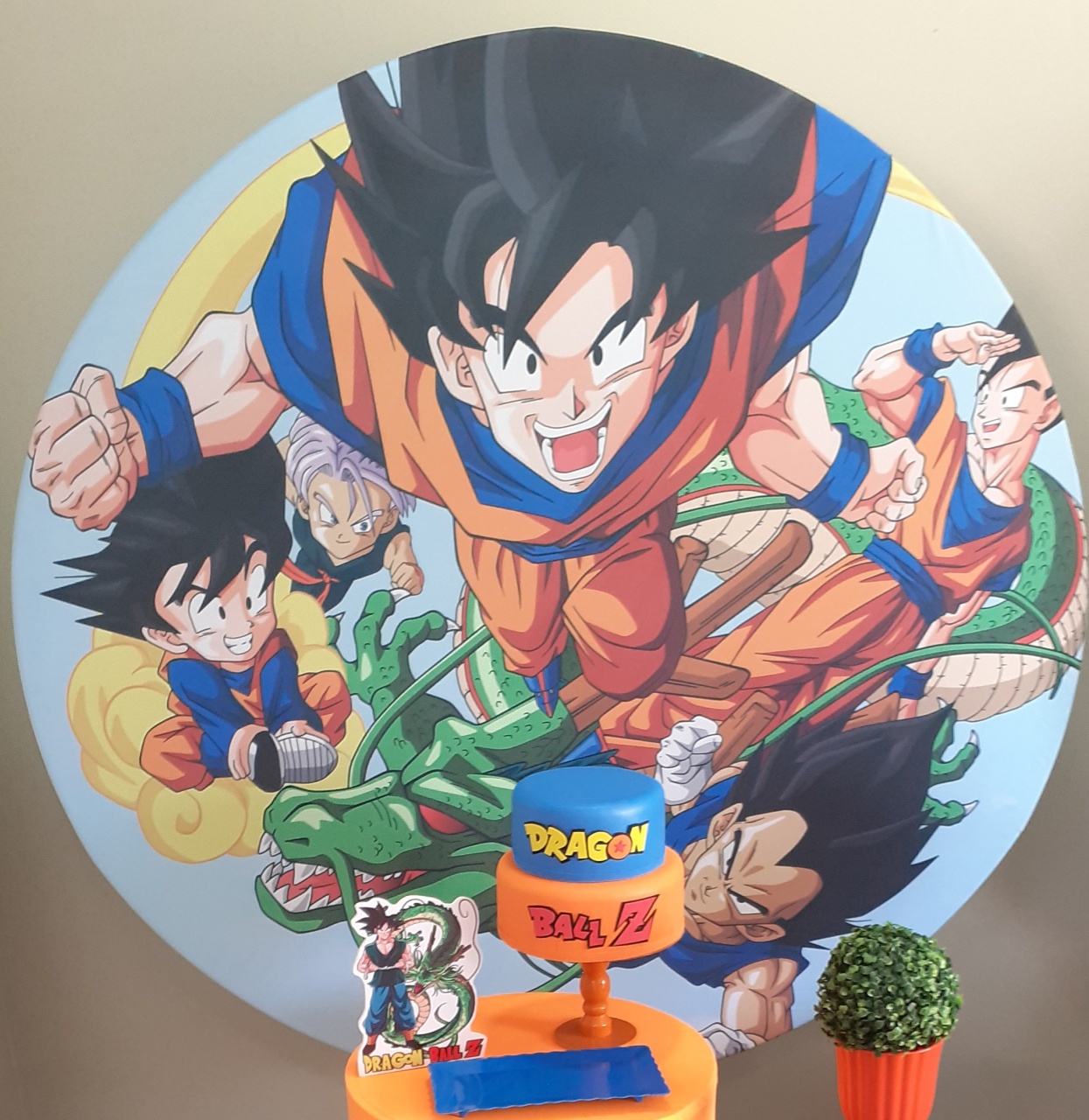 Painel Redondo  Dragon Bool Z - FuzarkaFestas