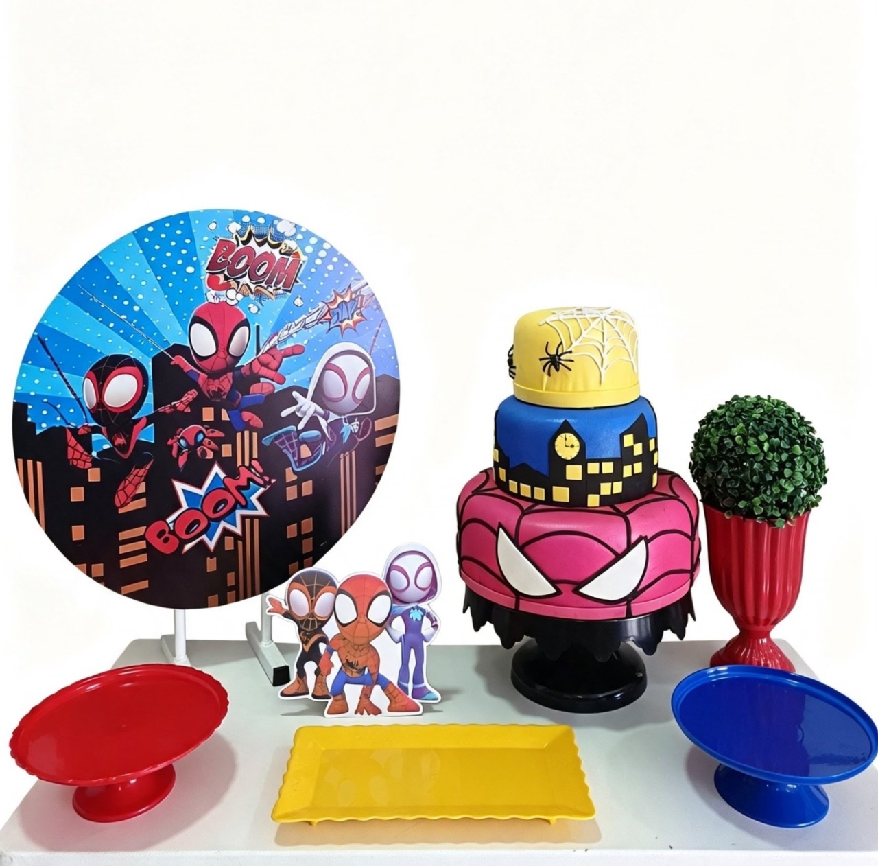 Kit Festa Na Mesa Spidey E Seus Amigos - FuzarkaFestas