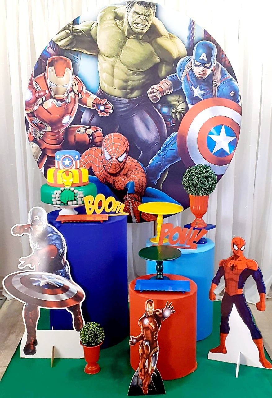 Kit Esmeralda  Os Vingadores  - FuzarkaFestas