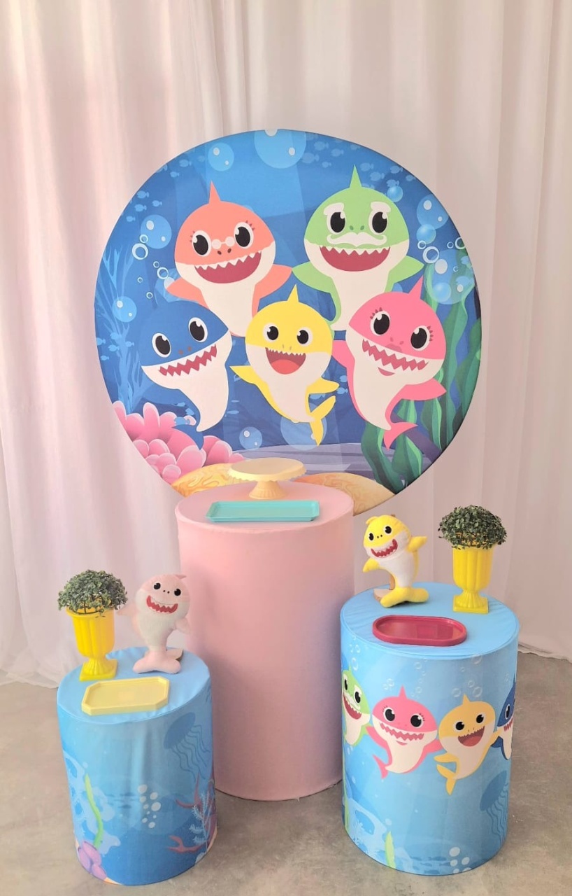 Baby Skark Meninaessencial - FESTEJAR PEGUE E MONTE E BALÕES