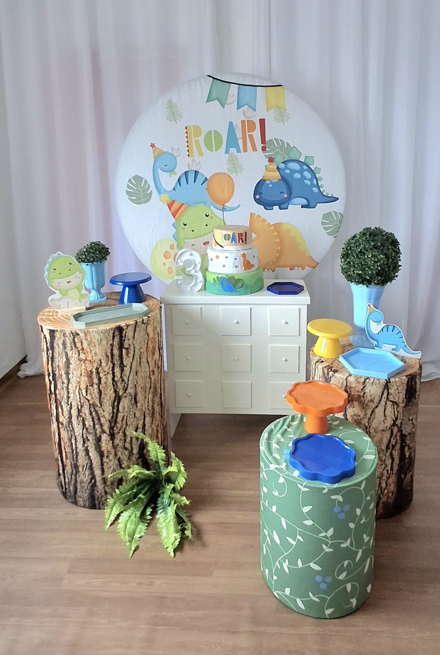 Dino Baby Kit Master - FESTEJAR PEGUE E MONTE E BALÕES