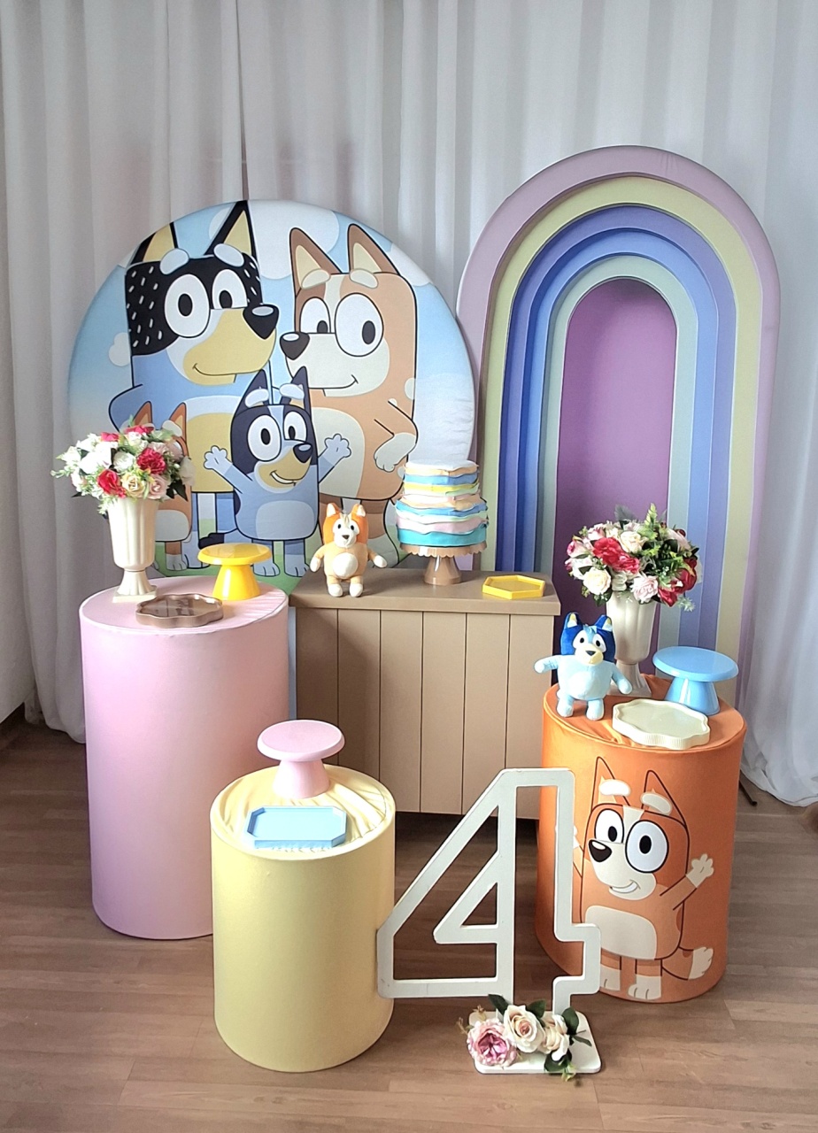 Bluey Kit Luxo - FESTEJAR PEGUE E MONTE E BALÕES