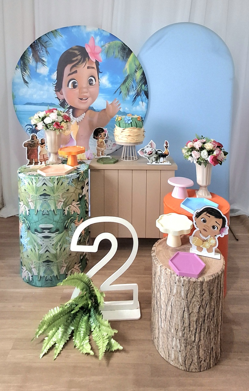 Moana Baby Kit Luxo - FESTEJAR PEGUE E MONTE E BALÕES