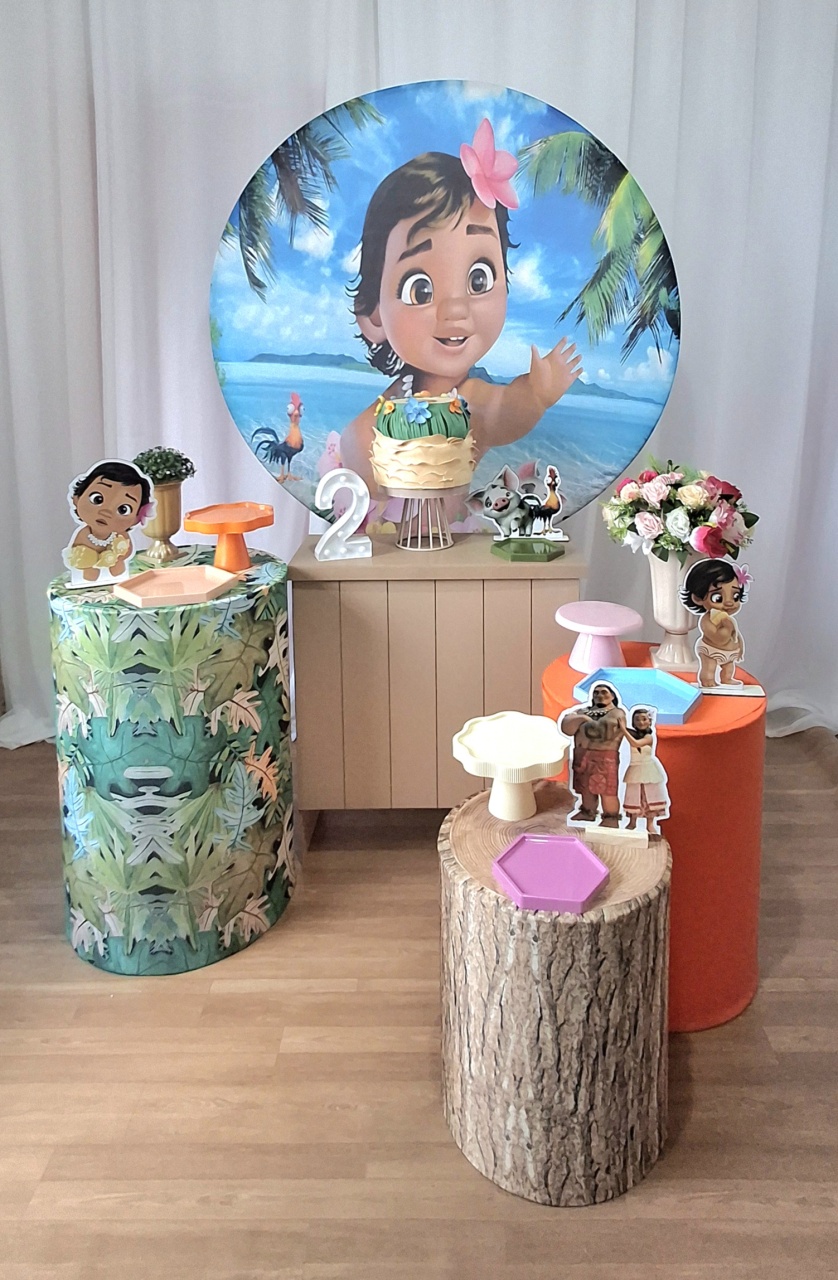 Moana Baby Kit Master - FESTEJAR PEGUE E MONTE E BALÕES