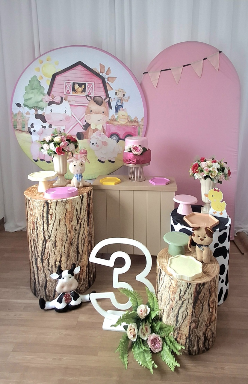 Fazendinha Menina Kit Luxo - FESTEJAR PEGUE E MONTE E BALÕES