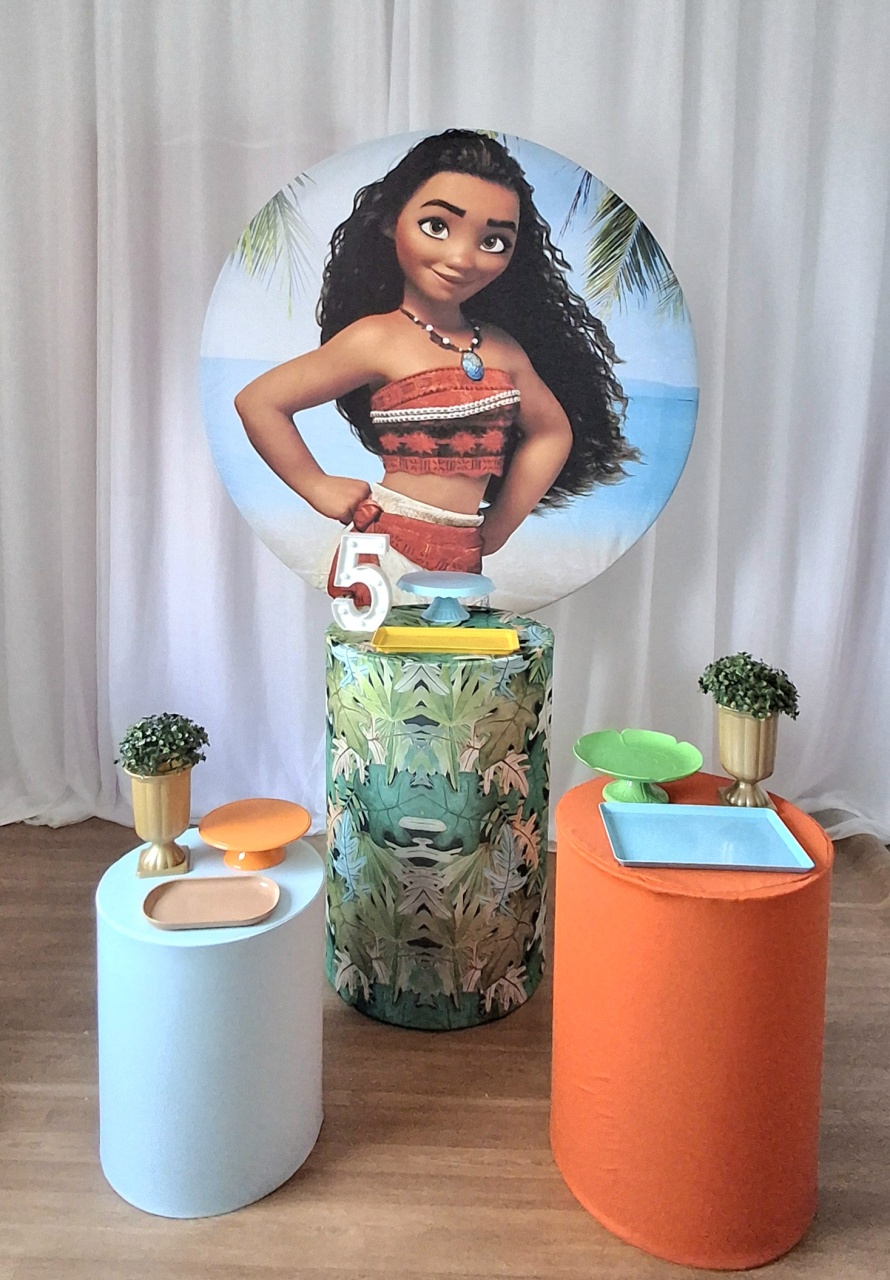 Moana Jovem Kit Essencial - FESTEJAR PEGUE E MONTE E BALÕES