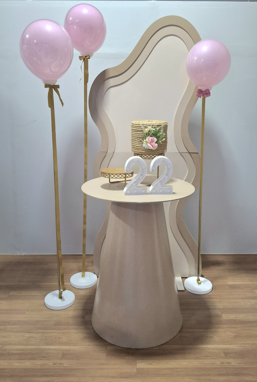Kit Painel Ondas Balão - FESTEJAR PEGUE E MONTE E BALÕES