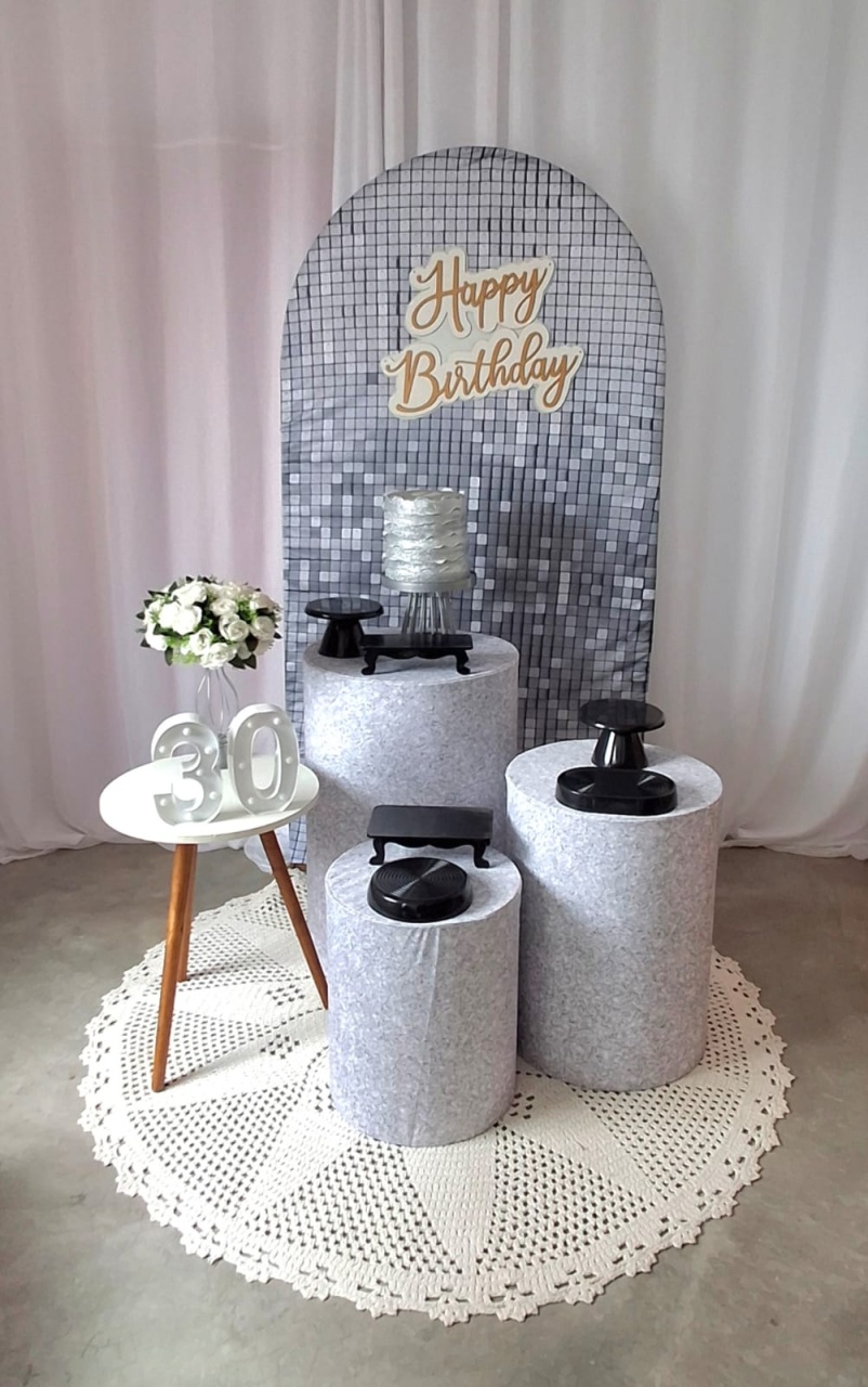 Kit Prata E Preto - FESTEJAR PEGUE E MONTE E BALÕES