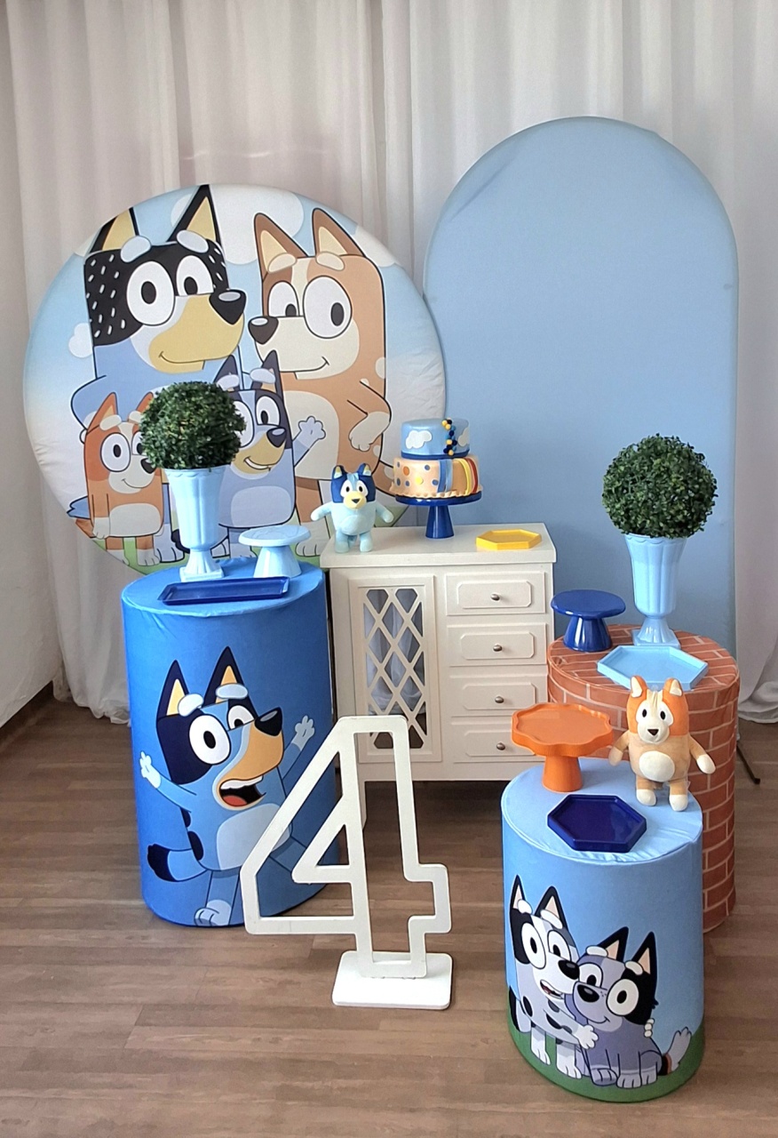 Bluey Kit Luxo - FESTEJAR PEGUE E MONTE E BALÕES