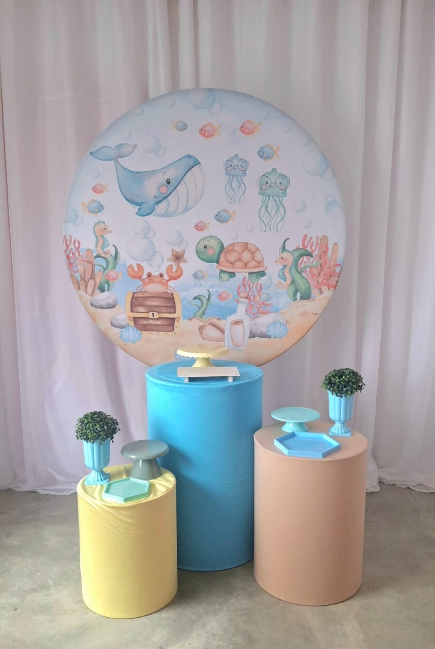 Fundo Mar Kit Essencial - FESTEJAR PEGUE E MONTE E BALÕES