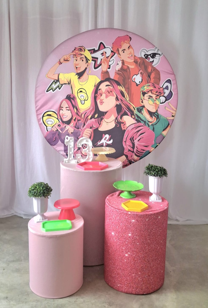 Kit Essencial dos Rosa - FESTEJAR PEGUE E MONTE E BALÕES