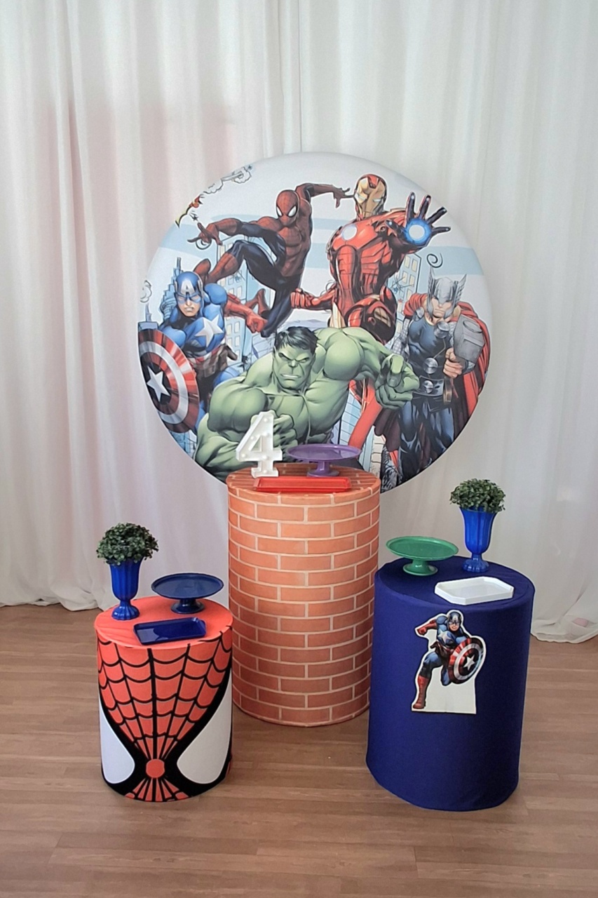 Os Vingadores Kit Essencial - FESTEJAR PEGUE E MONTE E BALÕES