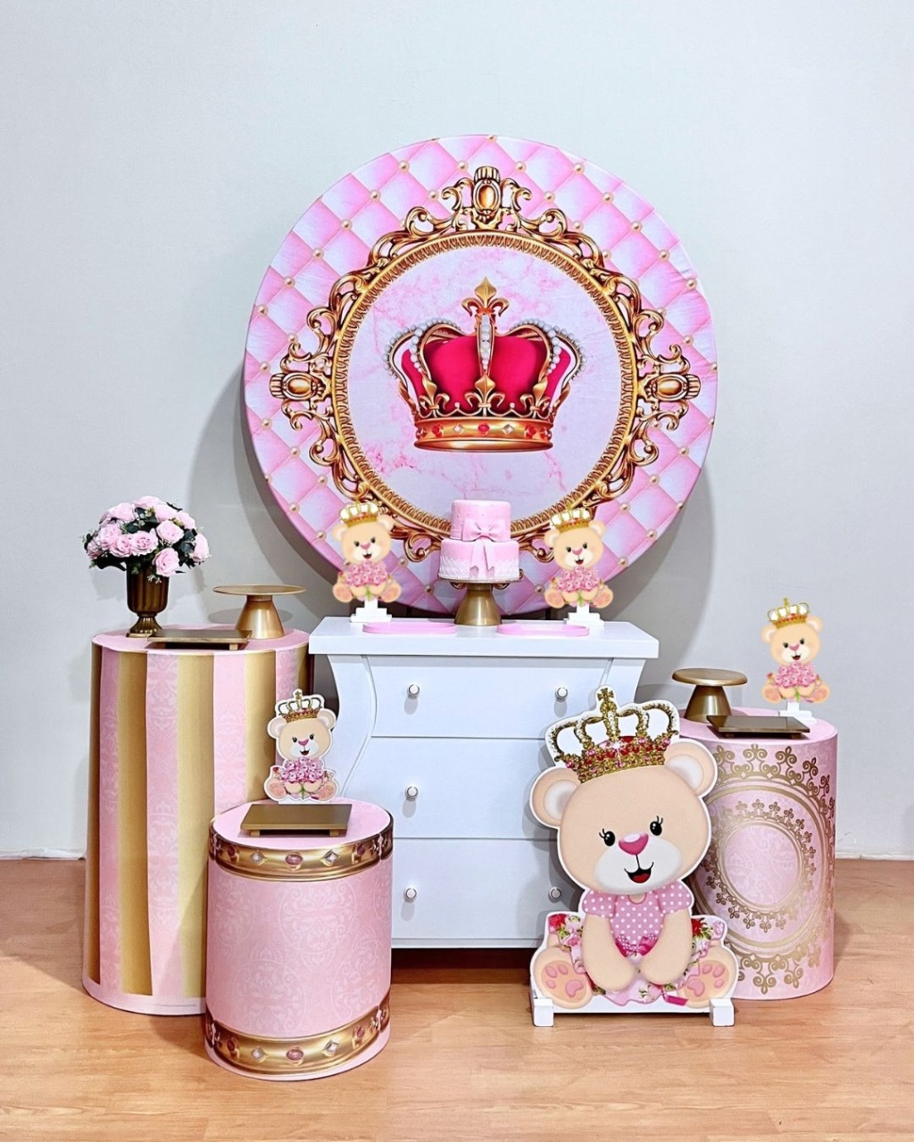 Ursinha Princesa - Kit Promocional Ouro - FestAí Pegue Monte