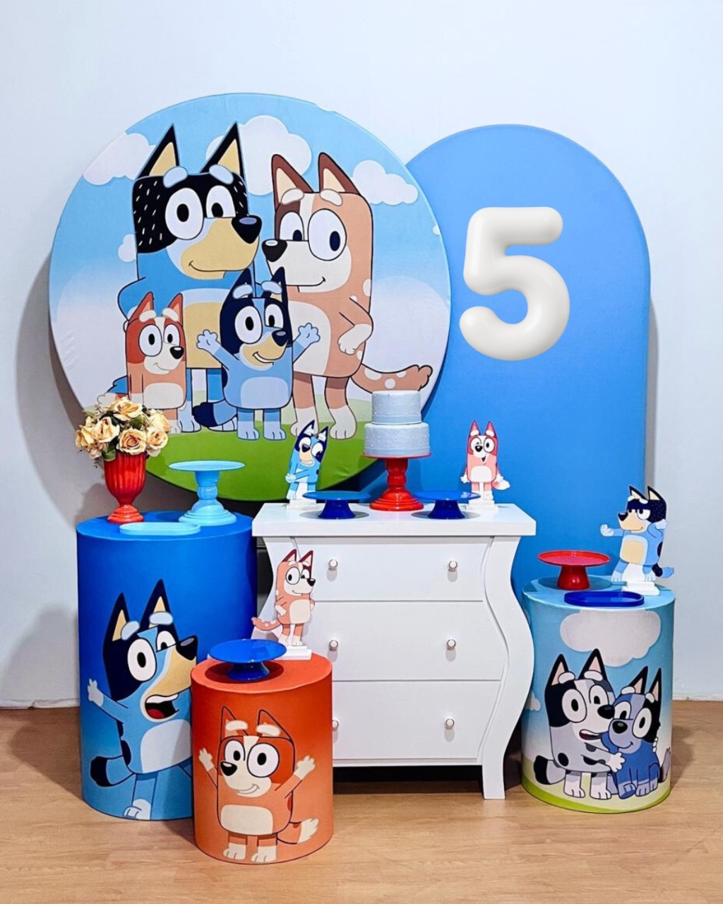 Bluey - Kit Promocional Diamante - FestAí Pegue Monte
