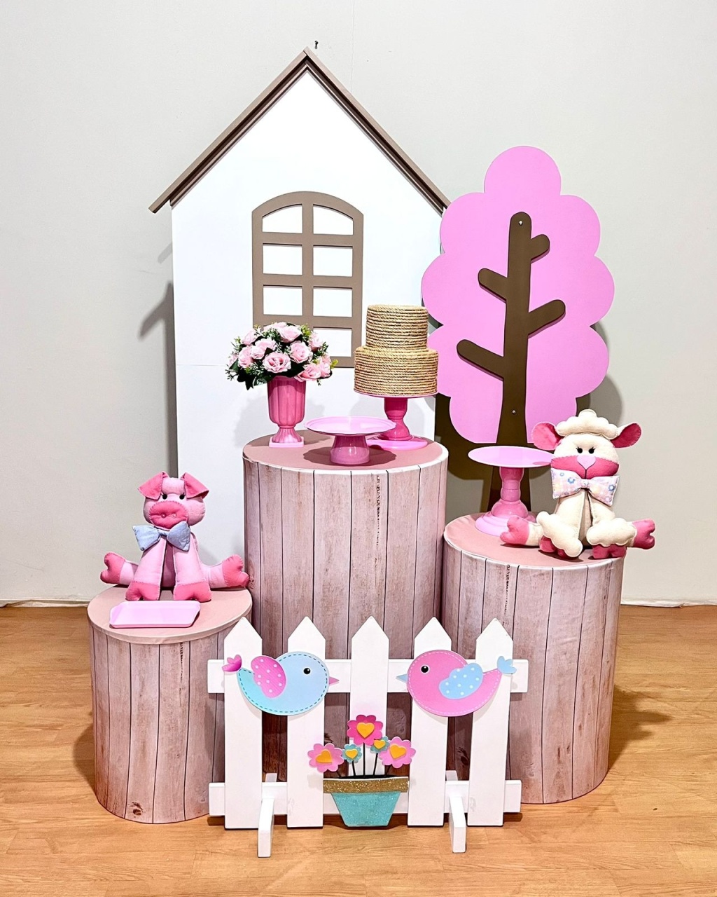Fazendinha Menina - Composição Com Casinha Ii - FestAí Pegue Monte