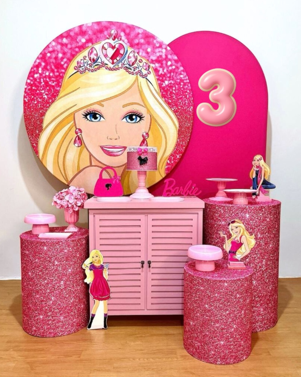 Barbie -  Kit Promocional Diamante - FestAí Pegue Monte