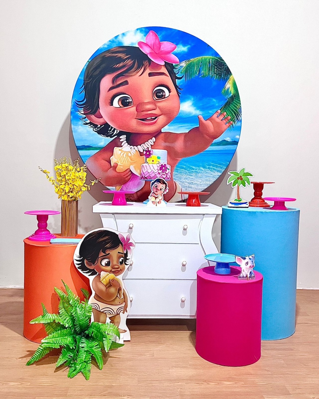 Moana Baby Ii - Kit Promocional Ouro  - FestAí Pegue Monte