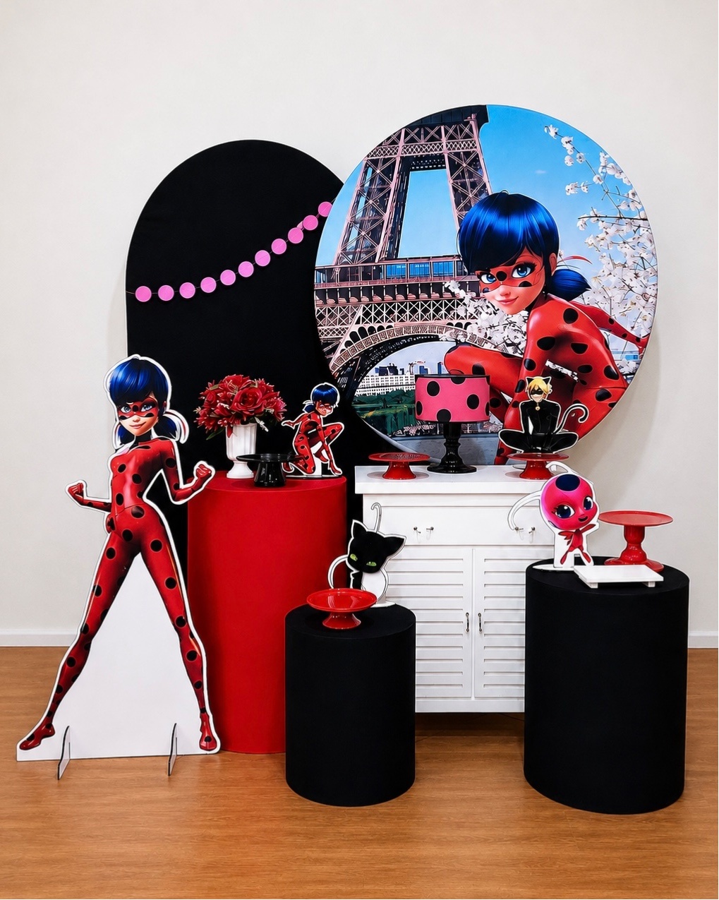 Ladybug - Kit Promocional Diamante - FestAí Pegue Monte