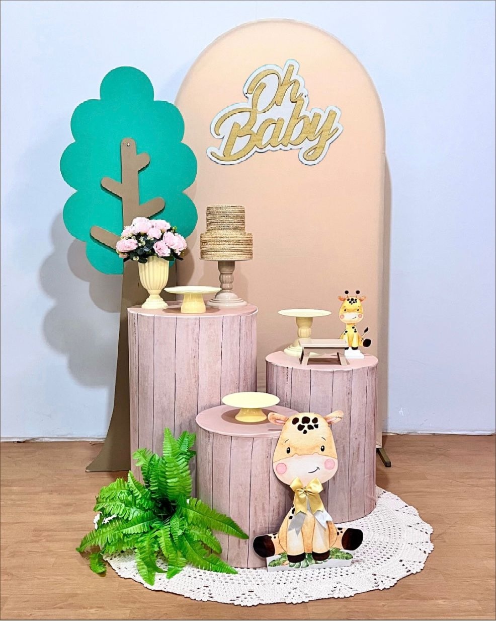 Oh Baby Girafinha - Kit Florestinha  - FestAí Pegue Monte