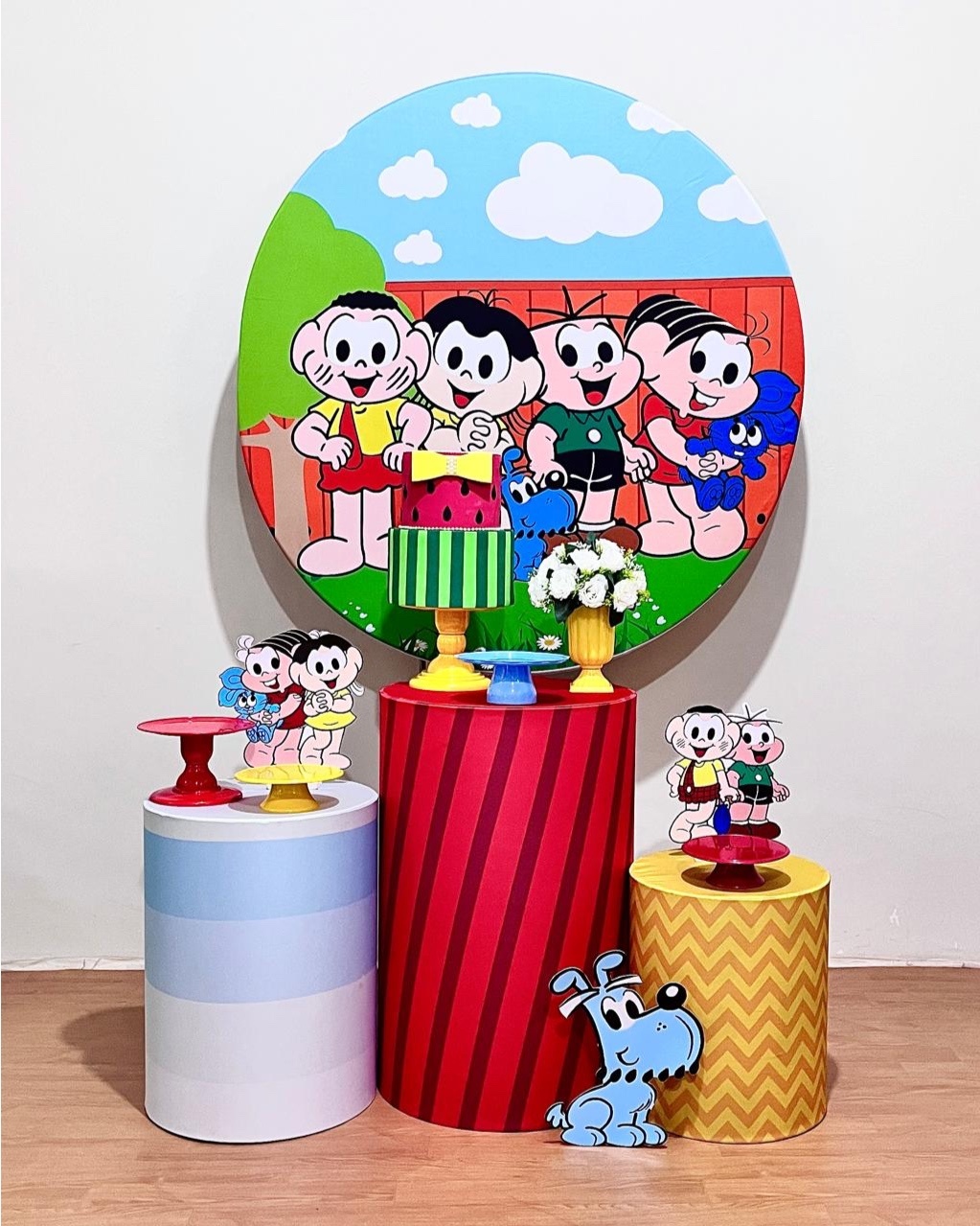 Turma da Monica - Kit Promocional Prata - FestAí Pegue Monte