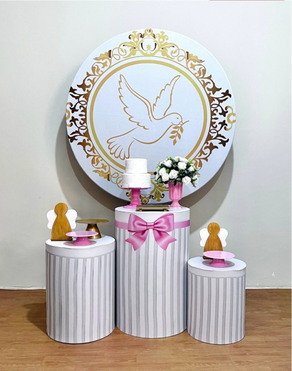 Batizado Menina - Kit Promocional Prata - FestAí Pegue Monte