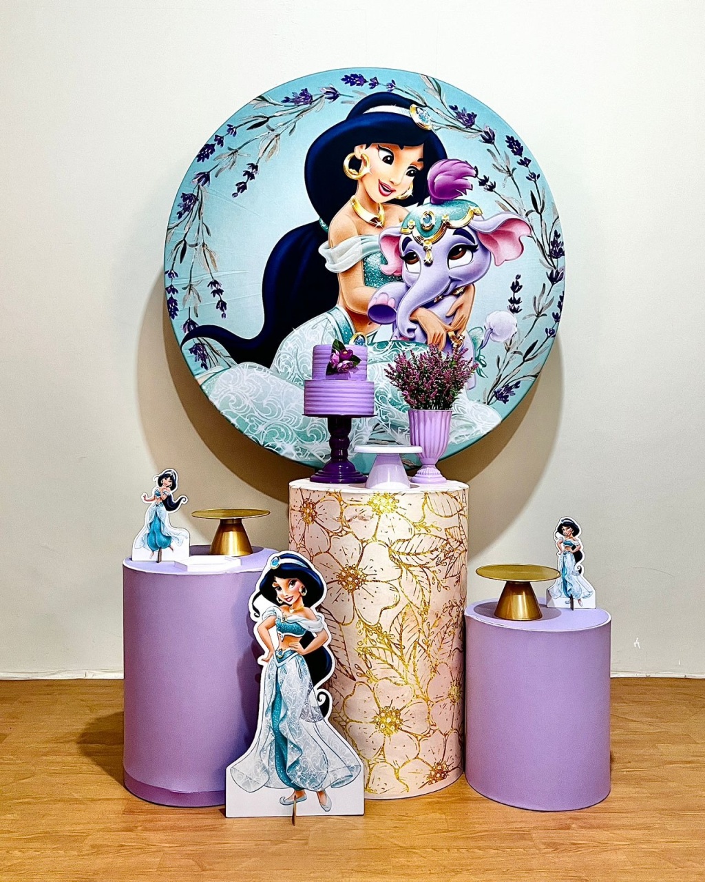 Princesa Jasmine - Kit Promocional Prata  - FestAí Pegue Monte