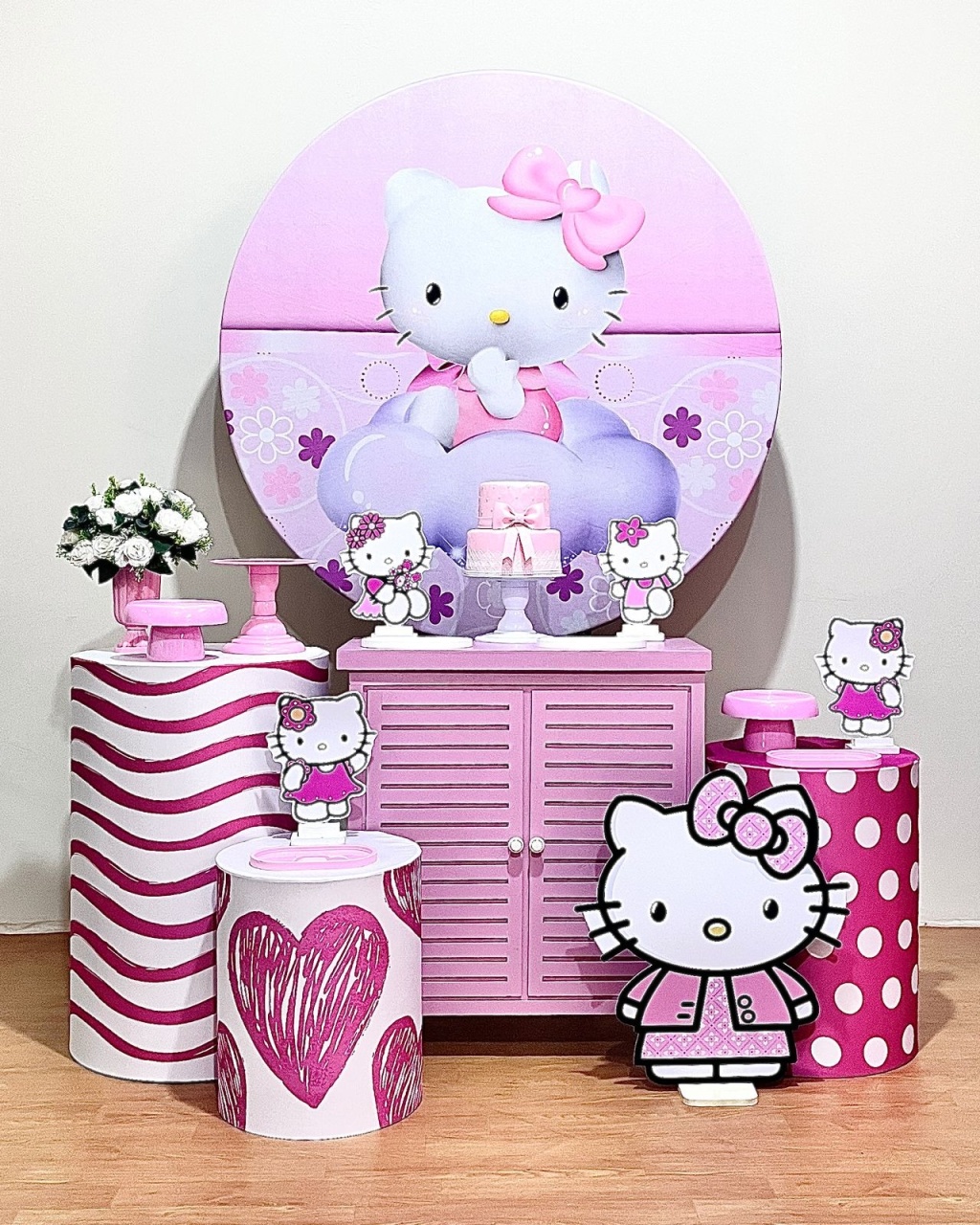 Hello Kitty - Kit Promocional Ouro - FestAí Pegue Monte