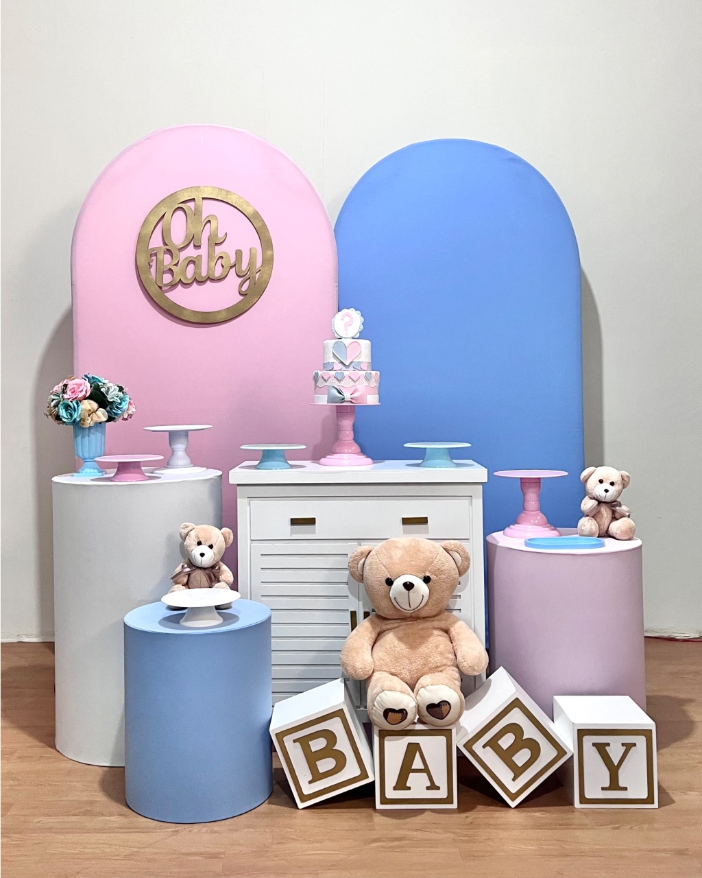 Oh Baby Azul E Rosa - Romano Duplo C/Comoda - FestAí Pegue Monte