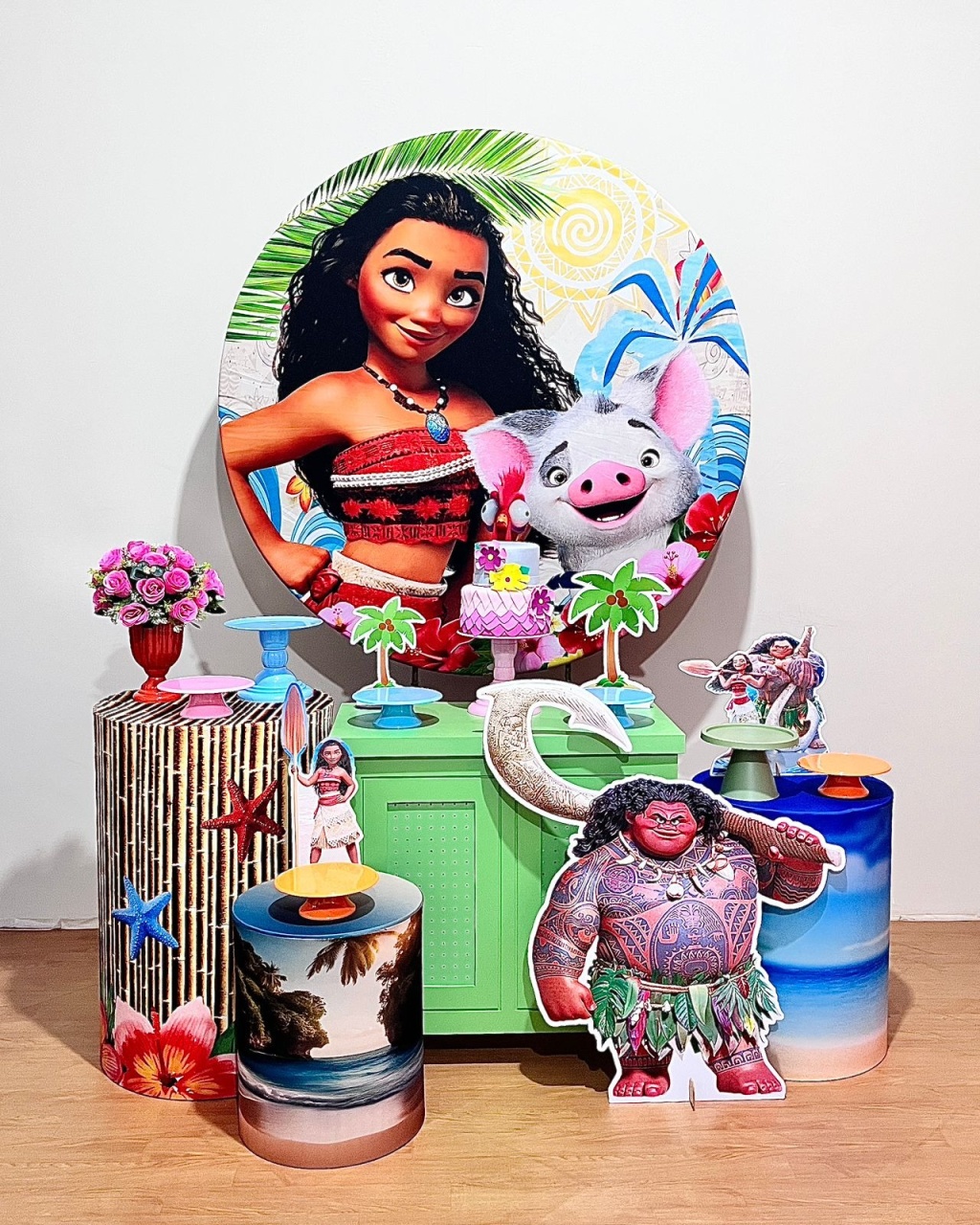 Moana - Kit Promocional Ouro - FestAí Pegue Monte