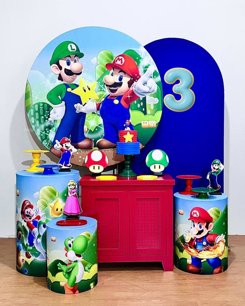 Super Mario -  Kit Promocional Diamante - FestAí Pegue Monte