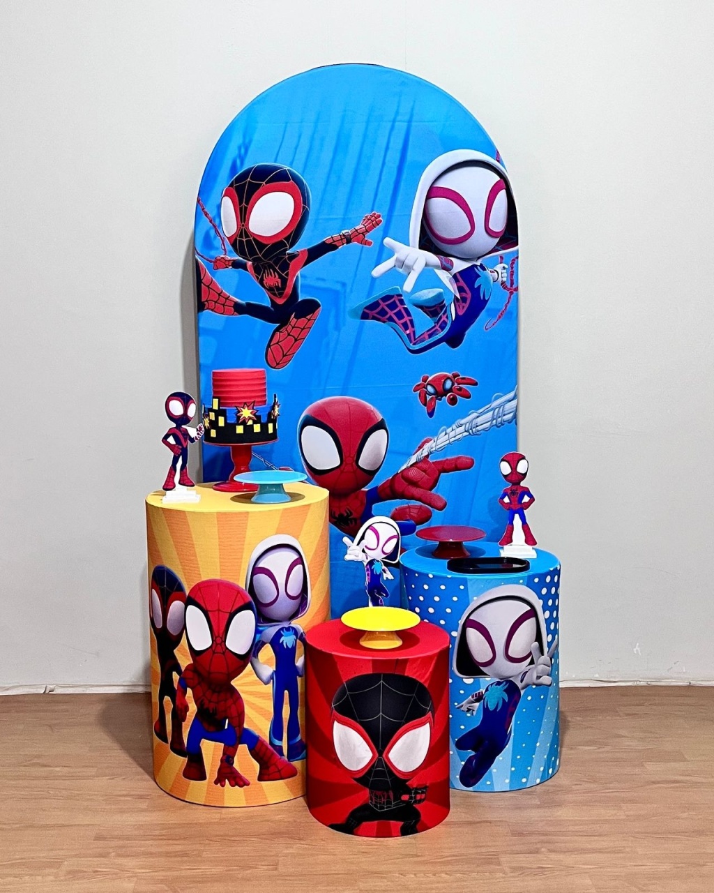Spidey E Seus Amigos - Kit Promocional Prata C/Romano - FestAí Pegue Monte