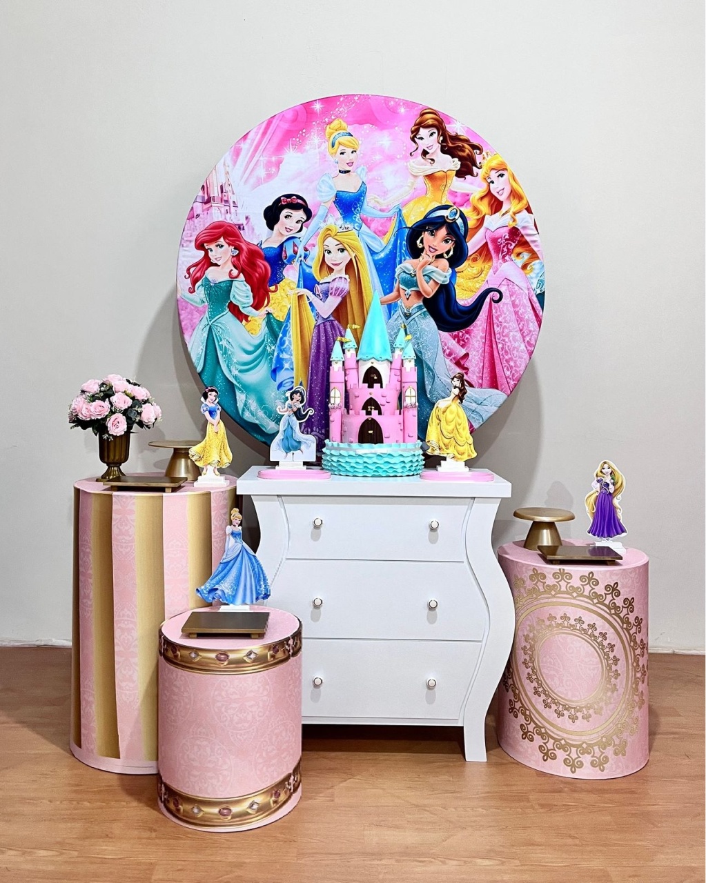 Princesas Disney - Kit Promocional Ouro - FestAí Pegue Monte