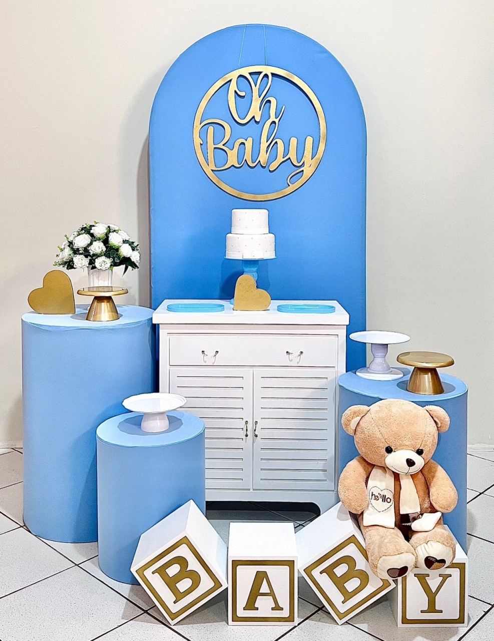 Oh Baby Azul Claro - Ursinho - FestAí Pegue Monte