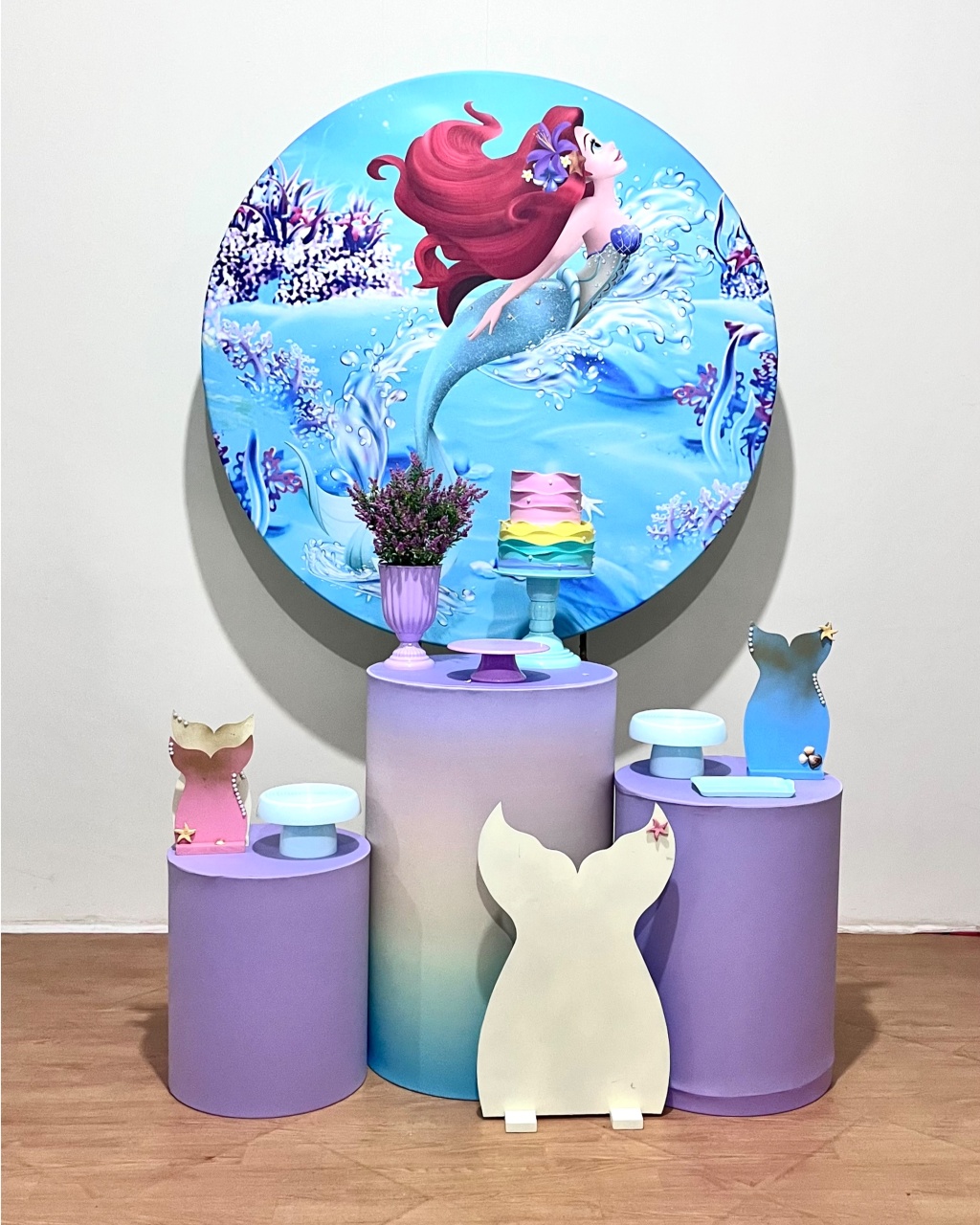 Ariel A Pequena Sereia (Claro) - Kit Promocional Prata - FestAí Pegue Monte