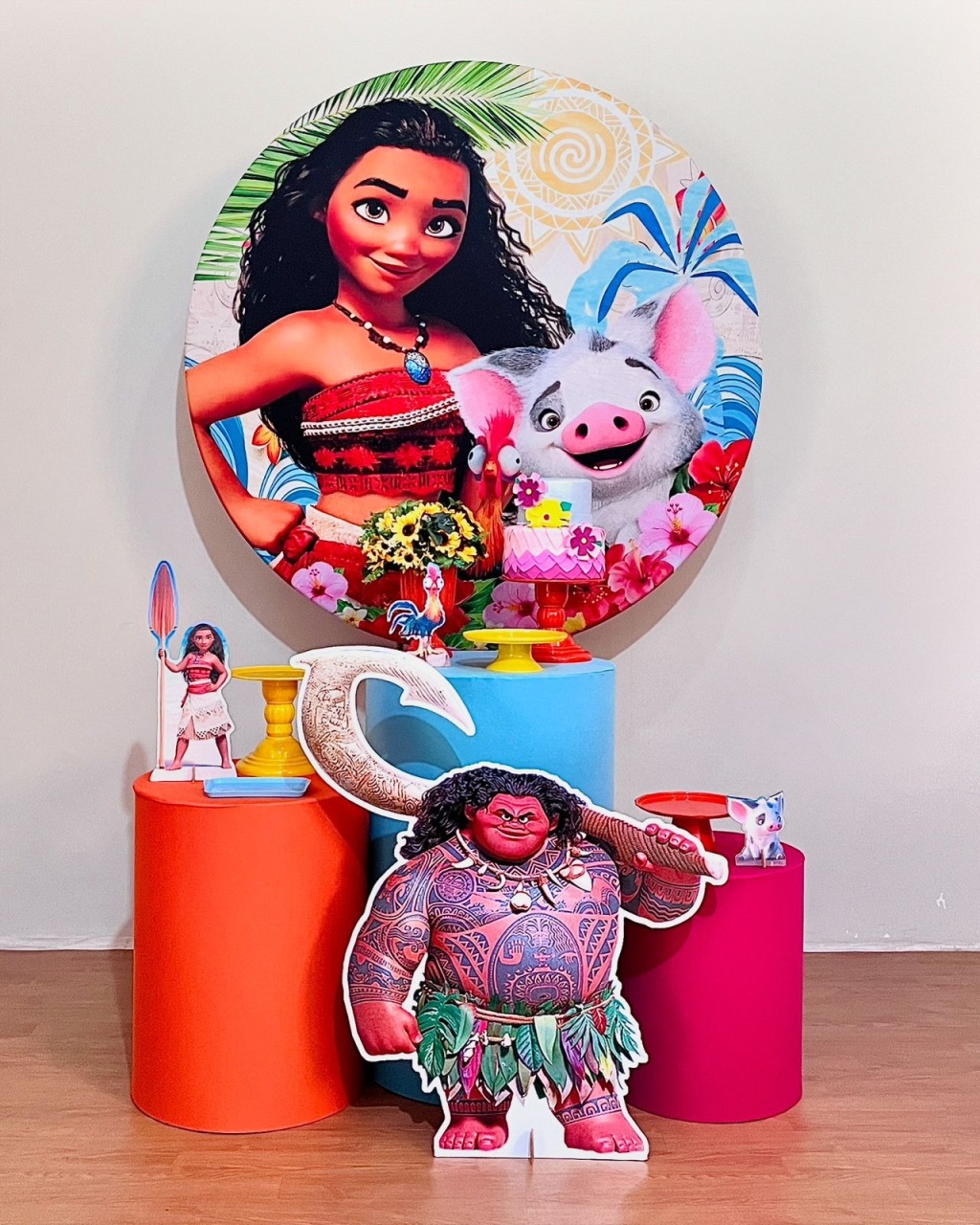 Moana - Kit Promocional Prata I - FestAí Pegue Monte