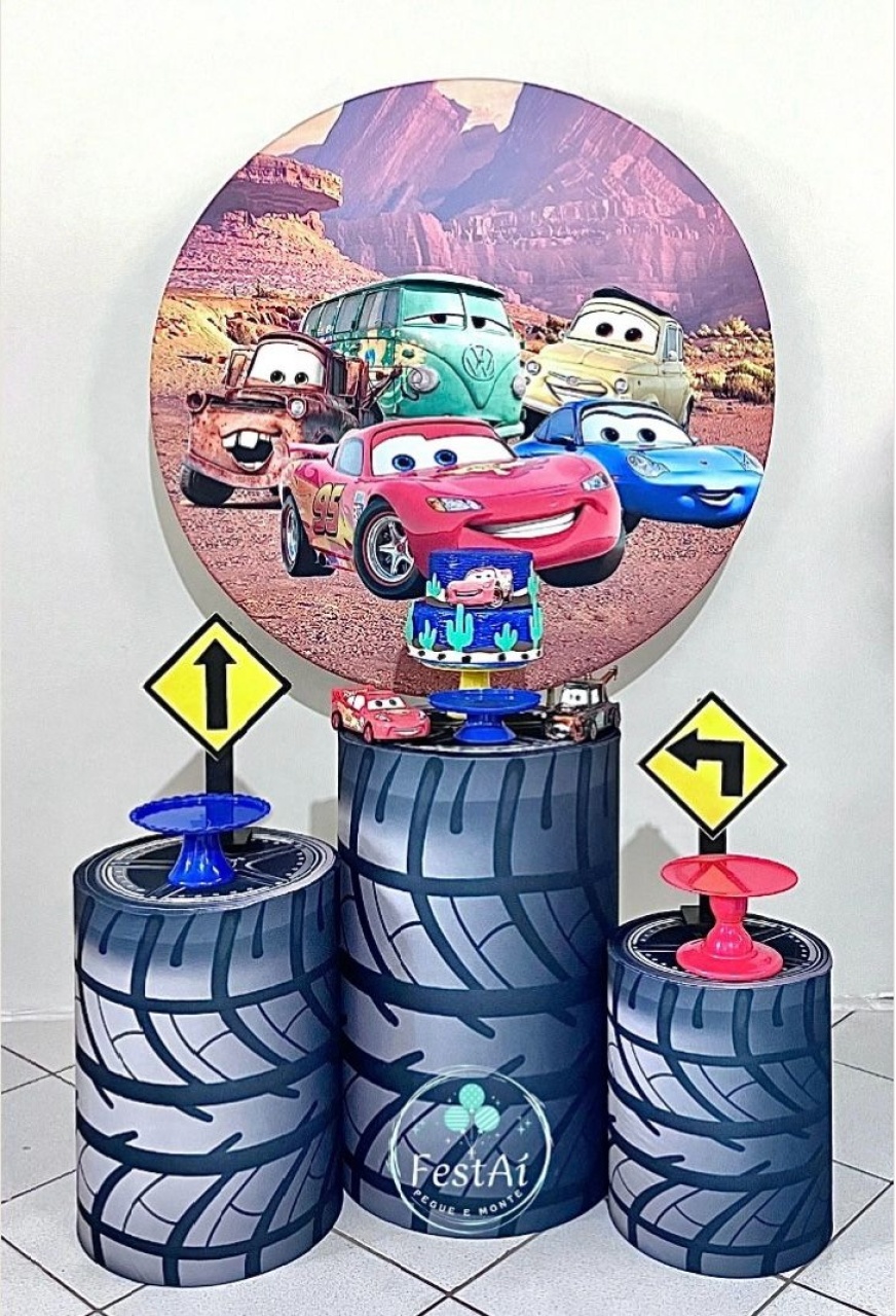 Carros - Kit Promocional Prata - FestAí Pegue Monte
