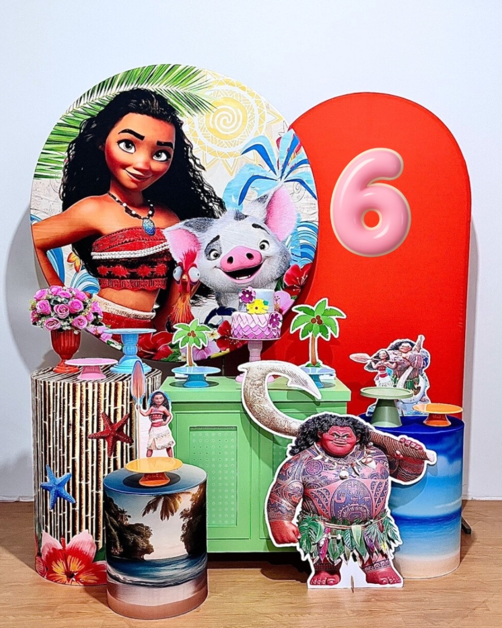 Moana - Kit Promocional Diamante - FestAí Pegue Monte