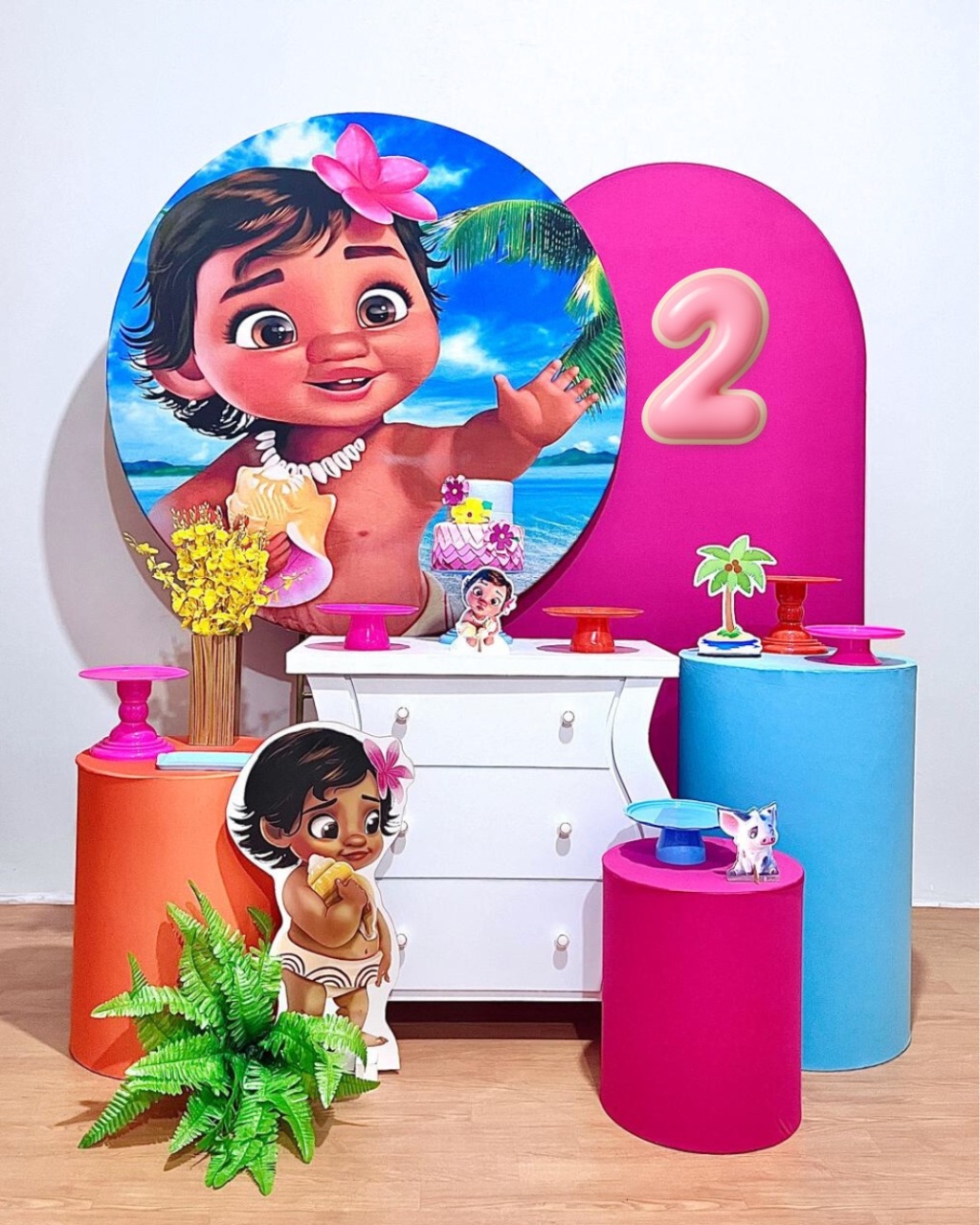 Moana Baby Ii - Kit Promocional Diamante - FestAí Pegue Monte
