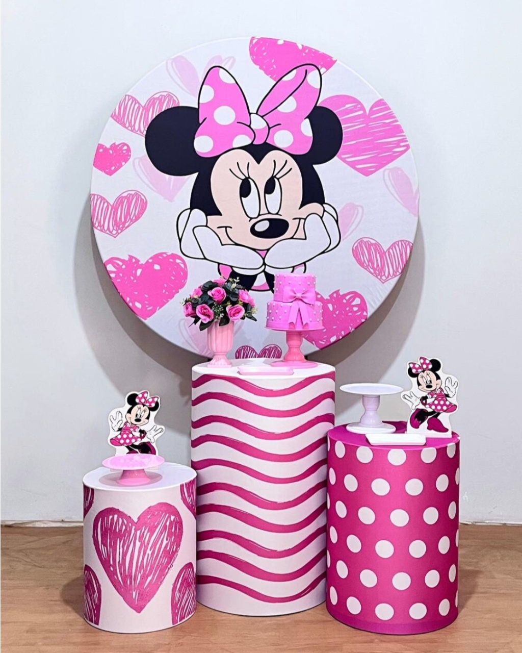 Minnie Rosa - Kit Promocional Prata - FestAí Pegue Monte