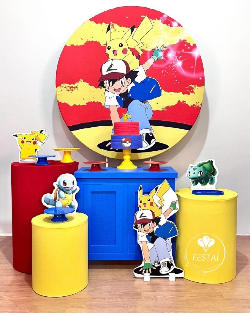 Pokemon - Kit Promocional Ouro - FestAí Pegue Monte