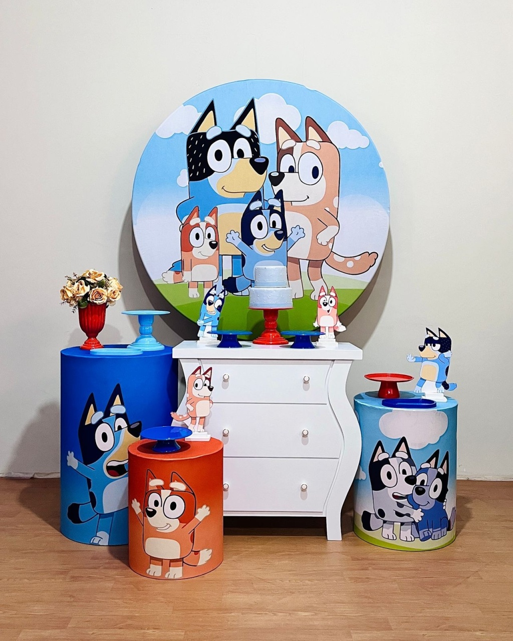 Bluey - Kit Promocional Ouro - FestAí Pegue Monte