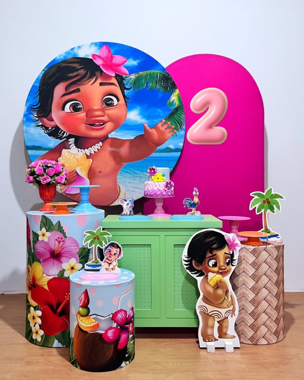 Moana Baby Ii - Kit Promocional Diamante - FestAí Pegue Monte