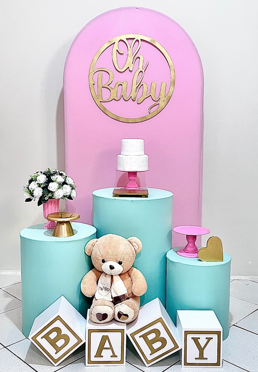 Oh Baby Rosa/Verde - Kit Promocional Prata C/Romano - FestAí Pegue Monte